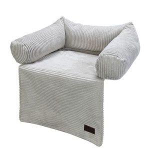 Couch Ribbed Cushion – Light Grey