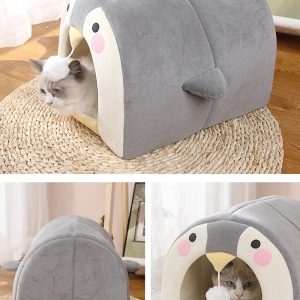 Penguin Cat house